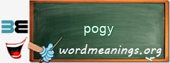 WordMeaning blackboard for pogy